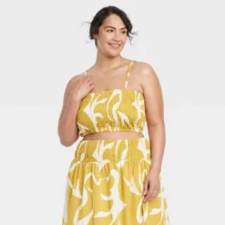 Women's Slim Fit Smocked Tiny Top - A New Day™ -A New Day™ GUEST 005c4d1c e085 49a6 8bc9 60ce411d6a8c