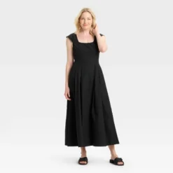 Women's Poplin Midi Dress - A New Day™ -A New Day™ GUEST 0196a13a 081c 4727 8aae a92518a2f718