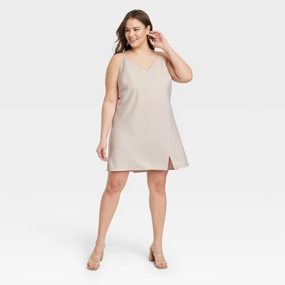 Women's V-Neck Mini Slip Dress - A New Day™ 6 Women's V-Neck Mini Slip Dress - A New Day™ - Image 4