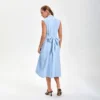Women's Tie-Waist Midi Shirtdress - A New Day™ Blue -A New Day™ GUEST 0767b015 67af 4851 b1e3 2f11a9df0bfa