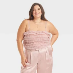 Women's Tiny Tulle Tank Top - A New Day™ -A New Day™ GUEST 0816d1cb b246 4315 8225 2c733d98190a