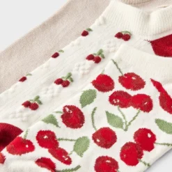 Women's Cherries 3pk Low Cut Socks - A New Day™ Ivory/Red 4-10 6 Women's Cherries 3pk Low Cut Socks - A New Day™ Ivory/Red 4-10 -A New Day™ GUEST 0c0c3af9 9975 4009 8113 6115690fb66a