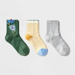 Women's 3pk Mid Crew Socks - A New Day™ -A New Day™ GUEST 0f4ffae6 afee 43bc 9345 f47ed80d9d80