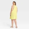 Women's Terry Mini Tank Shift Dress - A New Day™ Yellow 4X -A New Day™ GUEST 135440b4 b5fd 45f9 9cd8 7bc81b513635