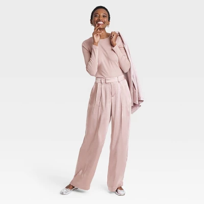 Women's Slim Fit Long Sleeve Ribbed Crewneck T-Shirt - A New Day™ 4 Women's Slim Fit Long Sleeve Ribbed Crewneck T-Shirt - A New Day™ - Image 2