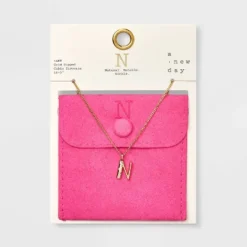 Gold Dipped Cubic Zirconia Initial Pendant Necklace - A New Day™ Gold -A New Day™ GUEST 17981f70 4670 4a52 afd5 2bf371d20ab5