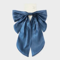 Bow Hair Barrette - A New Day™ Navy