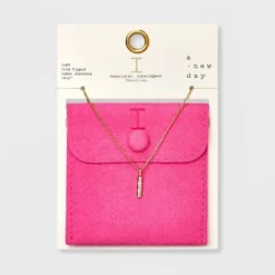 Gold Dipped Cubic Zirconia Initial Pendant Necklace - A New Day™ Gold -A New Day™ GUEST 1ad4ca1b fdb1 4360 8861 0782b7aa09c4