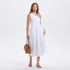 Women's Off The Shoulder Midi A-Line Dress - A New Day™ -A New Day™ GUEST 1e18cfa3 3a4a 4464 9350 4f9187206436