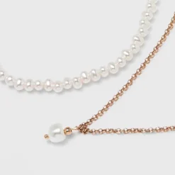 Pearl Pendant Necklace Set 2pc - A New Day™ Gold 7 Pearl Pendant Necklace Set 2pc - A New Day™ Gold -A New Day™ GUEST 1edcfbcd 9ee8 441e a78f 1f68d1a97462