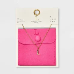 Gold Dipped Cubic Zirconia Initial Pendant Necklace - A New Day™ Gold -A New Day™ GUEST 20516810 fe80 48ea 84c9 d743c5f6b465