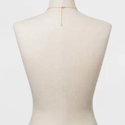 Stone And Square Charm Pendant Necklace - A New Day™ Gold -A New Day™ GUEST 2241a577 dad7 4f9c bfcb 664342f9d161