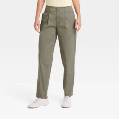 Women's High-Rise Pleat Front Tapered Chino Pants - A New Day™ -A New Day™ GUEST 23eb50f9 46ea 488a b670 3522d142ae42