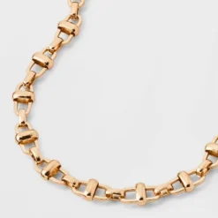 Bar Chain Necklace - A New Day™ Gold: Lobster Claw Clasp, 16" Length, 3" Extender, Iron Material, Metallic Finish -A New Day™ GUEST 26175a4d 0acd 4512 9bd0 805ba0cd49a1
