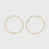 Textured Hoop Earrings - A New Day™ Gold: Leverback, Nickel-Free Metal, 1.75" Diameter 2 Textured Hoop Earrings - A New Day™ Gold: Leverback, Nickel-Free Metal, 1.75" Diameter -A New Day™ GUEST 281edd8f c529 439c a49e c37c76550bd1