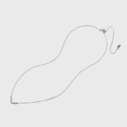 Sterling Silver Cubic Zirconia Chevron Chain Necklace - A New Day™ Silver -A New Day™ GUEST 2a6d999a 72a9 4488 8d9d e207ba44f0bd