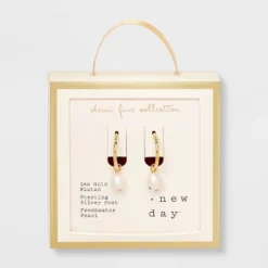 14k Gold Plated Freshwater Pearl Click Top Hoop Earrings - A New Day™ Gold: Nickel-Free, Statement Jewelry 7 14k Gold Plated Freshwater Pearl Click Top Hoop Earrings - A New Day™ Gold: Nickel-Free, Statement Jewelry -A New Day™ GUEST 2b0c349b 6886 4837 9bb9 99823d4e427d