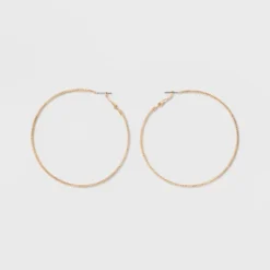 Textured Hoop Earrings - A New Day -A New Day™ GUEST 2c012b25 581f 4e83 a0ac c333ef32afe8