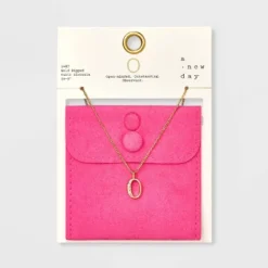 Gold Dipped Cubic Zirconia Initial Pendant Necklace - A New Day™ Gold -A New Day™ GUEST 2e3195ae 4651 4307 8de7 3a81989ddb91
