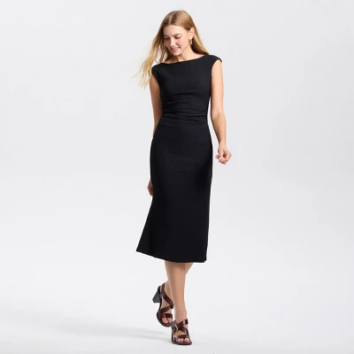 Women's Textured Knit Midi Bodycon Dress - A New Day™ 4 Women's Textured Knit Midi Bodycon Dress - A New Day™ - Image 2