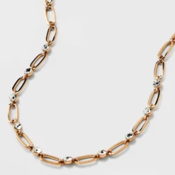 Channel And Station Chain Necklace - A New Day™ Gold -A New Day™ GUEST 307da577 d670 4a42 b96d 97903ecbcc29
