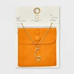 Gold Dipped Scattered Cubic Zirconia Initial Pendant Necklace - A New Day™ Gold -A New Day™ GUEST 30e3fd7d 9495 44d3 9016 b8f0aa82985c