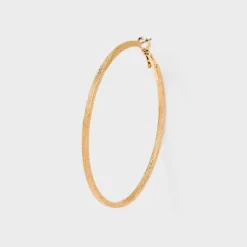 Classic Thin Hoop Earring Set 3pc - A New Day™ Gold