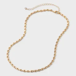 Linked Chain Necklace - A New Day™ Gold: Lobster Claw Clasp, Nickel-Free Metal, 16" Length, 3" Extended Length -A New Day™ GUEST 3238616f b008 4647 bee8 56ae0a6d242e