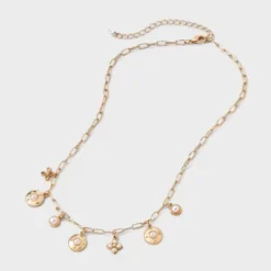 Pearl Charm Necklace - A New Day™ Gold -A New Day™ GUEST 32b34dfd 2274 4513 86be d0bafbabb727