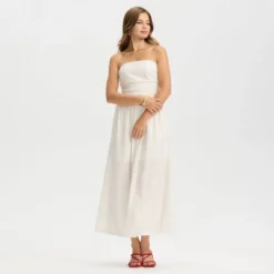 Women's Ruched Midi A-Line Dress - A New Day™ -A New Day™ GUEST 333b4495 7dad 4608 b50b 911e062e93bc