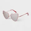 Women's Metal Heart Sunglasses - A New Day™ Pink -A New Day™ GUEST 3473cacd 2e4b 464d 8529 9befdb0cc2e0