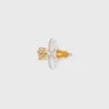 14K Gold Plated Cubic Zirconia Duo Stud Earrings - A New Day™