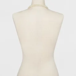 Long Faux Pearl Necklace - A New Day™ Silver/White -A New Day™ GUEST 37708bfd 214c 48b3 b899 cc0ad4e48f99