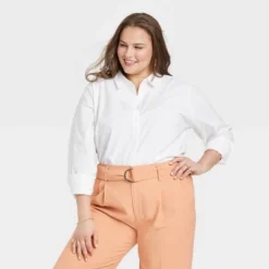 Women's Long Sleeve Oxford Button-Down Shirt - A New Day™ -A New Day™ GUEST 3a89ed87 ce41 40ff b2a7 fd3688fe7501