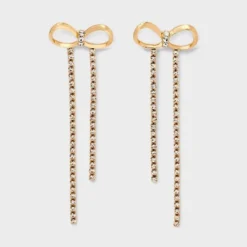 Rhinestone Bow Drop Earrings - A New Day™ Gold 7 Rhinestone Bow Drop Earrings - A New Day™ Gold -A New Day™ GUEST 3b6dff91 6d1e 4f4b b53b 3785624d00f2
