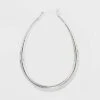 Silver Plated Graduated Oval Hoop Earrings - A New Day™ Silver -A New Day™ GUEST 3bda82d0 100a 4b1a a184 fb91161b384d