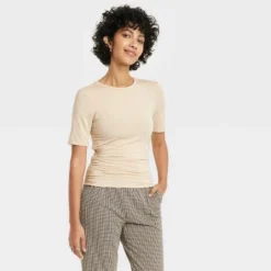 Women's Elbow Sleeve Slim Fit Crew Neck T-Shirt - A New Day™ -A New Day™ GUEST 3cb28267 7fd0 4282 88e1 a1b72681be7b