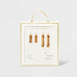 14K Gold Plated Click Top Duo Hoop Earring Set - A New Day™ Gold