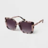 Women's Tortoise Shell Oversized Square Sunglasses - A New Day™ Tan