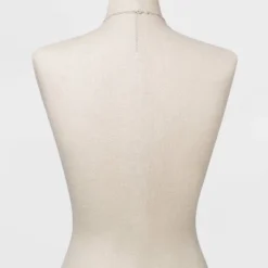 Rectangle Charm Layered Chain Pendant Necklace - A New Day™ Silver -A New Day™ GUEST 4234fe7b 365d 4efe 8050 fcc36016bab7