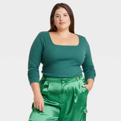 Women's Long Sleeve Slim Fit T-Shirt - A New Day™ 7 Women's Long Sleeve Slim Fit T-Shirt - A New Day™ - Image 5