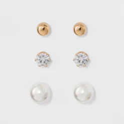 Stud Earring Set 3pk - A New Day™ 6 Stud Earring Set 3pk - A New Day™ -A New Day™ GUEST 493b73e5 9438 4f6a b2f5 ab74f340e2dd