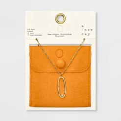 Gold Dipped Scattered Cubic Zirconia Initial Pendant Necklace - A New Day™ Gold -A New Day™ GUEST 4d497b48 830a 4534 8352 ad3547f5f1f2