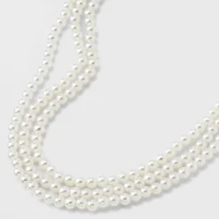 Pearl Multi-Strand Necklace Set 3pc - A New Day™ White -A New Day™ GUEST 504717d0 232f 44d2 9a48 c5a86aef74c3