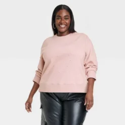 Women's Jeweled Pullover Sweatshirt - A New Day™ -A New Day™ GUEST 5122d2bb 227d 4390 b451 99898a87376c