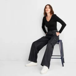 Women's Long Sleeve Slim Fit Reversible Seamless T-Shirt - A New Day™ -A New Day™ GUEST 581b5149 9373 45ce 889a 3094b133dd5f