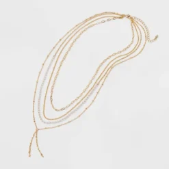Pearl And Chain Multi-Strand Necklac - A New Day™ Gold: Nickel-Free Metal, Lobster Claw Clasp, 24" Length 7 Pearl And Chain Multi-Strand Necklac - A New Day™ Gold: Nickel-Free Metal, Lobster Claw Clasp, 24" Length -A New Day™ GUEST 5a560666 cbc1 4d4a 9f6a 93a713509adc