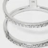 Sterling Silver Pave Cubic Zirconia Double Row Band Ring - A New Day™ Silver -A New Day™ GUEST 5c130529 c621 495f b5eb 3ae369ecd6c6