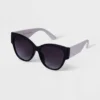 Women's Two-Tone Cateye Sunglasses - A New Day™ Black -A New Day™ GUEST 5d4a46d0 b320 4c7b 8918 1fb72b678312