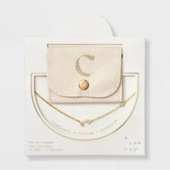 14K Gold Dipped Cubic Zirconia Initial Necklace - A New Day™ -A New Day™ GUEST 603f8e4a 1ab5 4553 9468 e8a779ed199d
